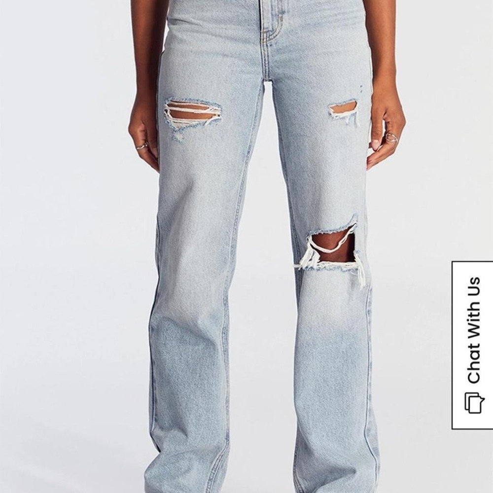 Pacsun 90s boyfriend jeans Grunge High-waisted blue denim‎ jeans